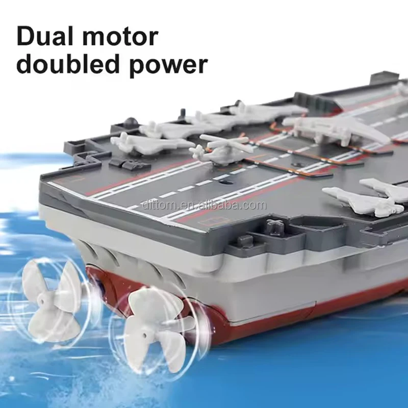 Rc Battleship Warship Vessel - 1:360 Scale 2.4G Armored Boat