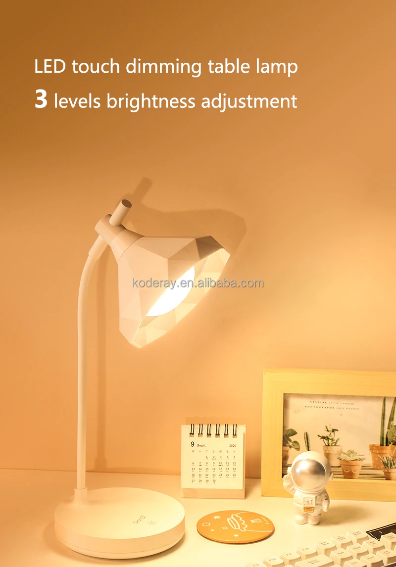 Recharge Battery Led Table Night Light Child Eye Protection Warm White