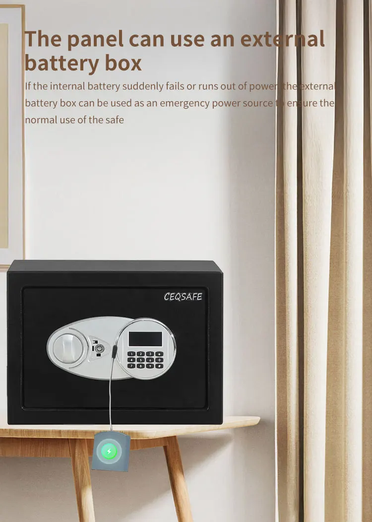 CEQSAFE Classic Electronic Digital Password Code Home Mini Safe Small Safe Box details