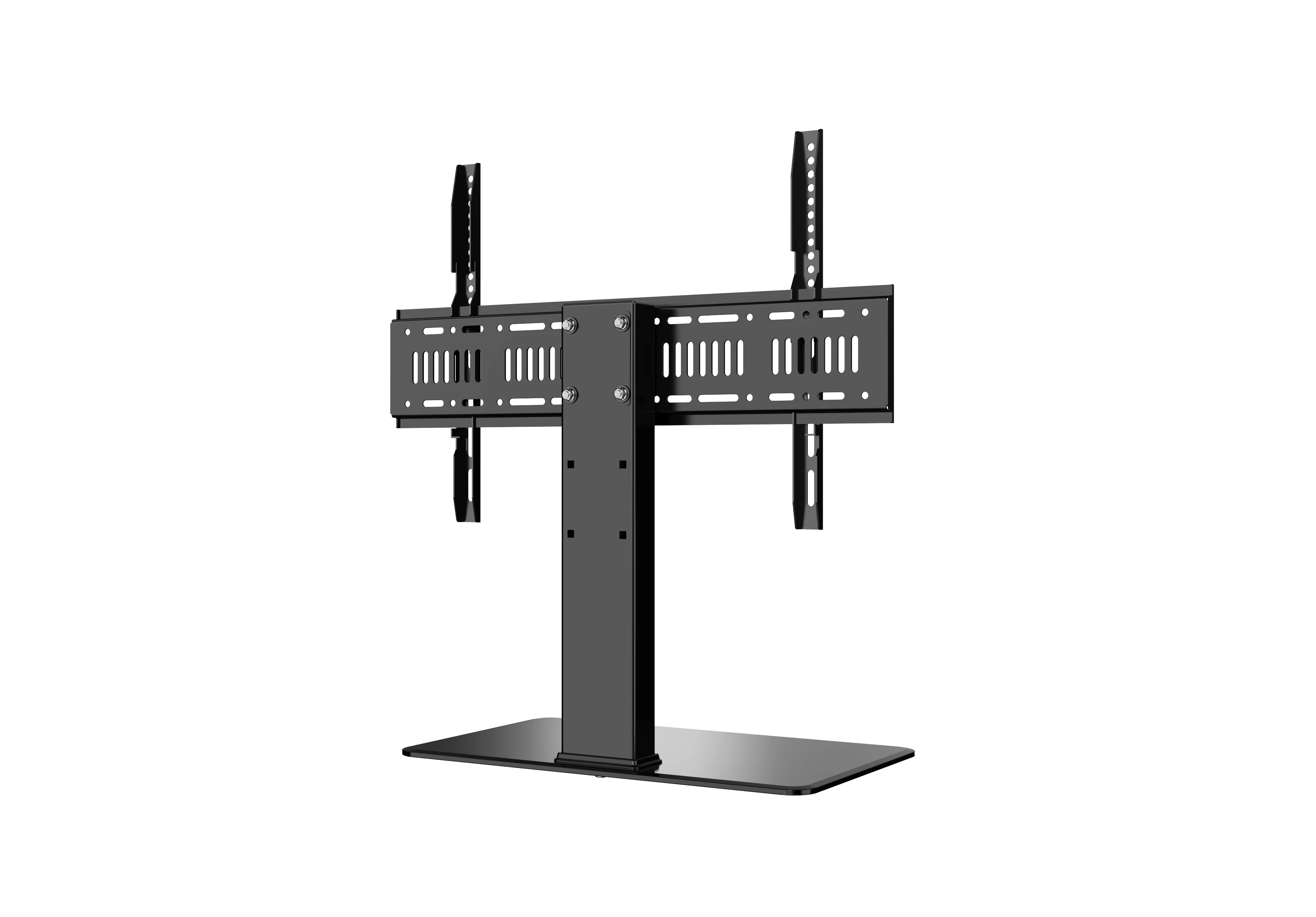 Universal Table Top Tv Stand With Height Adjustable Glass Tv Mount For 32''80'' Screen Buy Tv