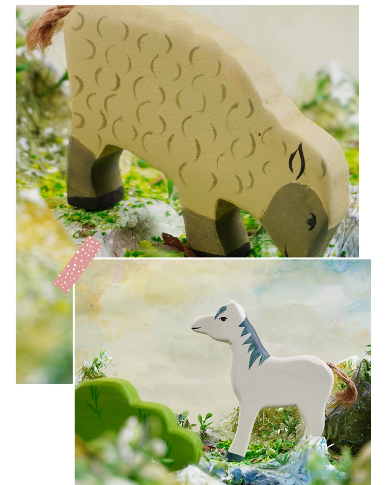 Forest Animals Eco Friendly Toy Handmade Waldorf Toys Wooden Animals