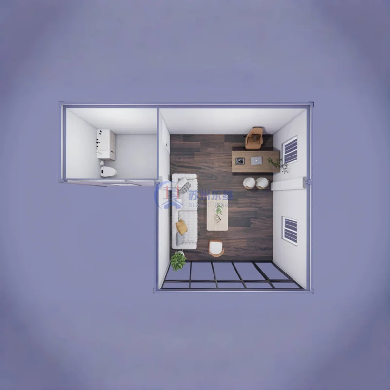 مكتب حاويات معياري فاخر بحجم 20 قدم و30 قدم، مكتب جاهز محمول، مبنى إطار فولاذي خفيف، كاسا كونتينيدور دي أوفيسينا، حاوية مكتب