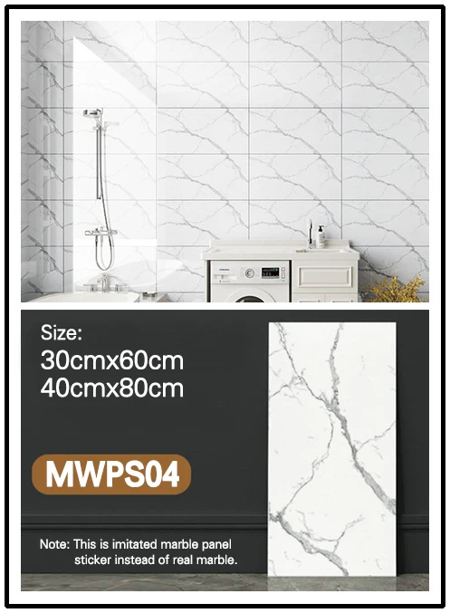 Waterproof PVC Marble Wall Panels - 3D Design, Eco-Friendly, Moisture ...