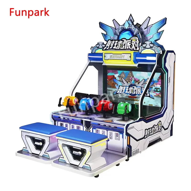 Funpark Hot Selling Coin Operated Arcade Games 4 Players Ball Shooting Simulator Game Machine Ball Shoot Party for Sale factory