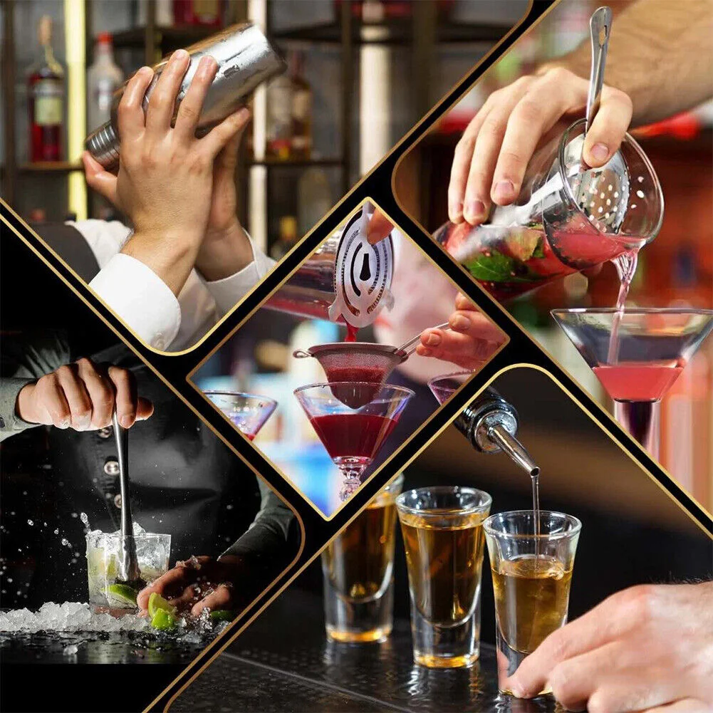 Creation Factory Direct Acrylic Holder Frame Stand Bartender Kit Stainless Steel 700Ml Making Shaker Bar Tools Cocktail Set