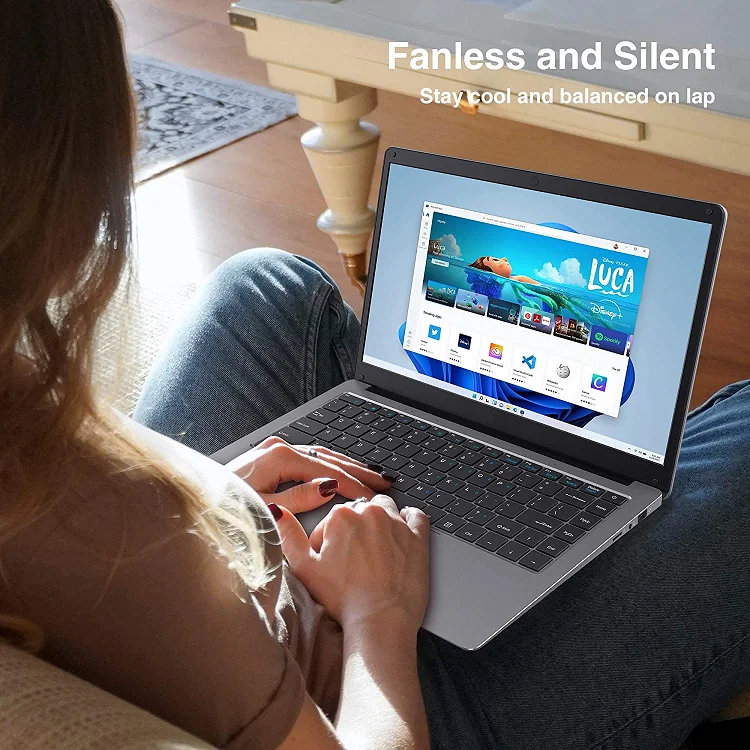 Portable 14-inch 6GB 192GB Solid State Drive Ultra-thin Laptop English Wireless Education Brand New Cheap Student 4