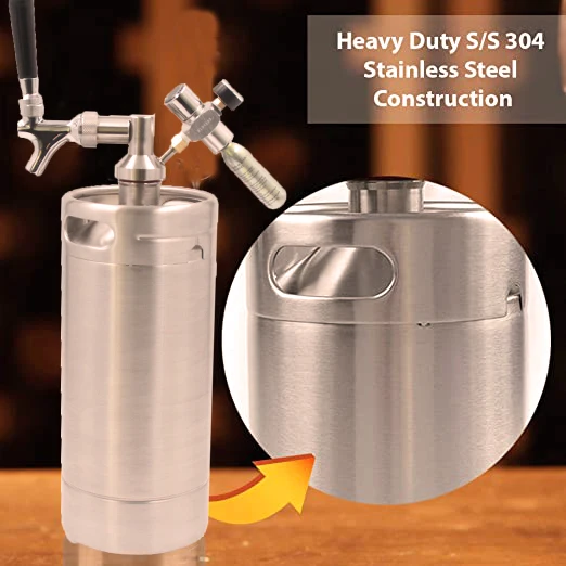 128oz 3.8l Universal Beer Dispenser For Classical Mini Keg Cooler And