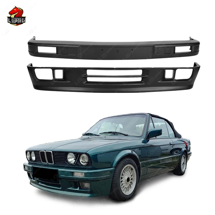 Upgrade to M-Tech Style PP Material Front Bumper for BMW 3 Series E30