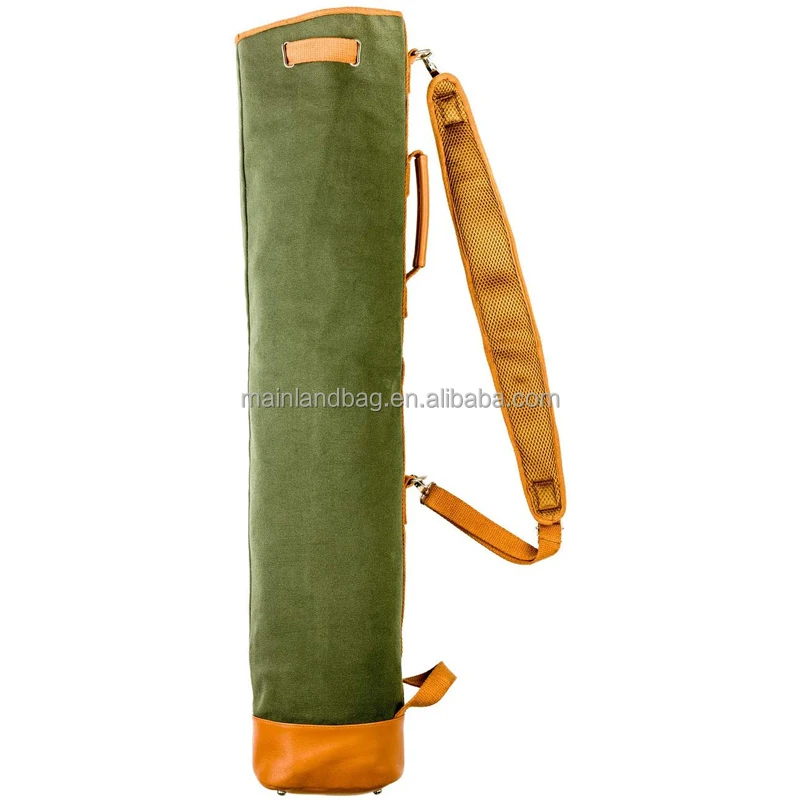 Custom Vintage Canvas And Leather Golf Bag Golf Club Sleeves Bag With