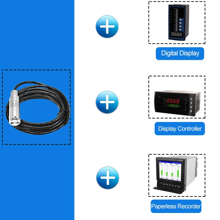 Rs485 Modbus Hydrostatic Submersible Ground Piezometers Water Liquid ...