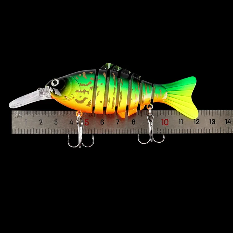 120mm Freshwater Saltwater Swimbait Multi Jointed 7 Segment Fishing Lure