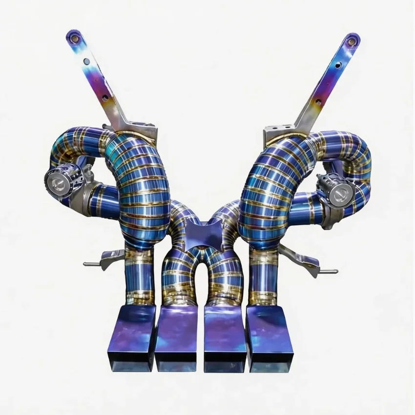 Titanium Valvetronic Exhaust System With Vehicle Fitment For Lamborghini Aventador LP700 Finish
