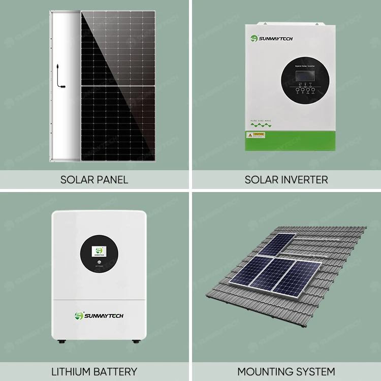 Solar Panel System 2kw Kit 2.5kw 2kva 5000w 3kva Solar Power Inverter System Price 3kw 5kw Complete Set for Home with Battery