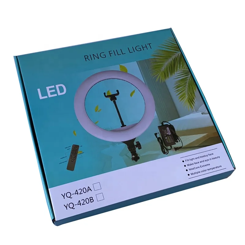 16 Inch Live Streaming LED Fill Ring Light Live Broadcast Circle Lamp Video Studio Smartphone Selfie Film Vlog Beauty Video Blog