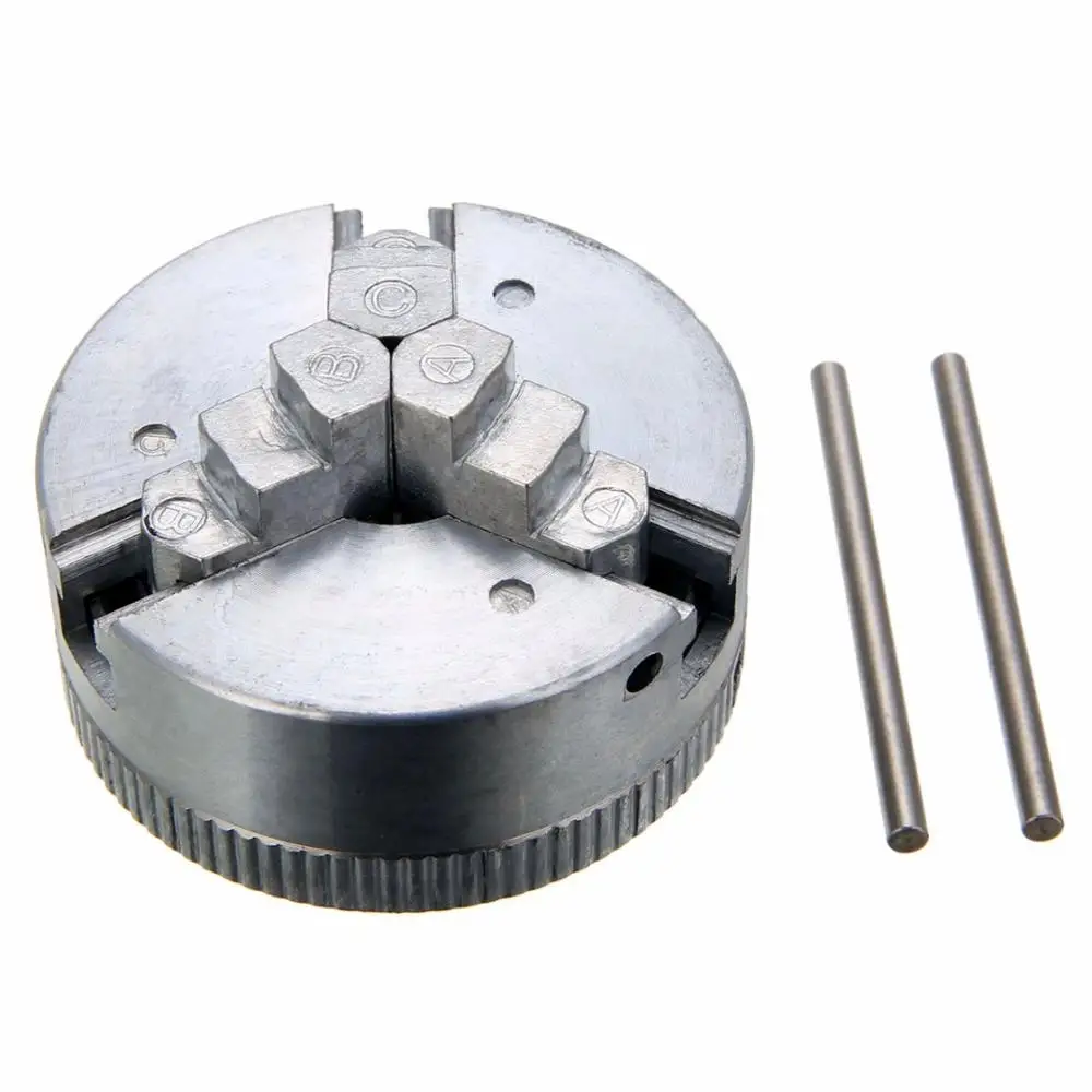 ❤ Z011 Collet Zinc Alloy 3-Jaw Lathe Chuck Clamps Wood Turning Lathe Tool  ❤ 
