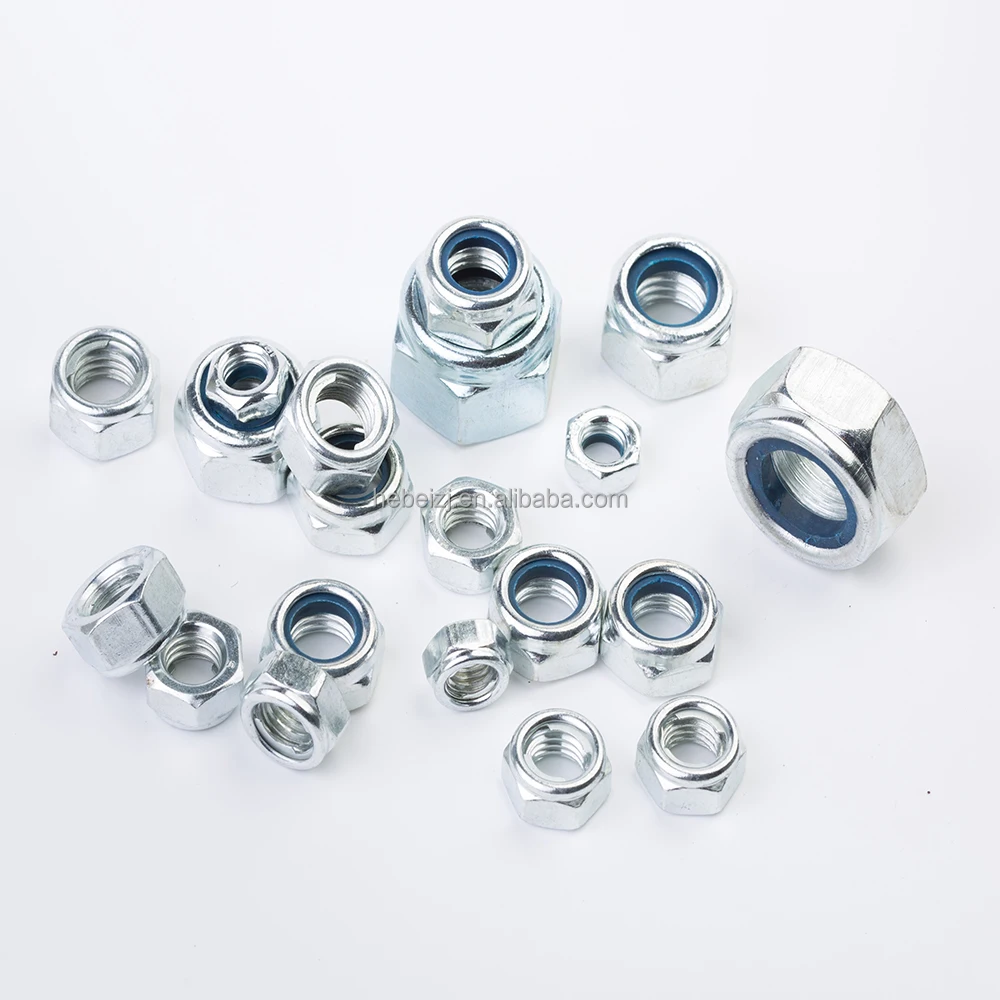 Din 985 Nylon Lock Nut Iron Sheet Lock Nut Stainless Steel 304 316 Anti