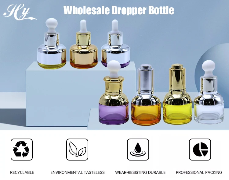 Screw Cap Glass Perfume Essential Oil Roll On Bottles Set 5ml 10ml