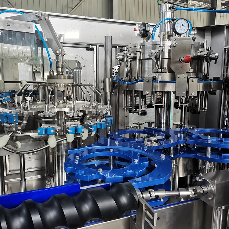 1000BPH Automatic Beer Bottling Plant Equipment Gas Liquid Drinks Filling  Machine Beer Bottling Line for Glass Bottle