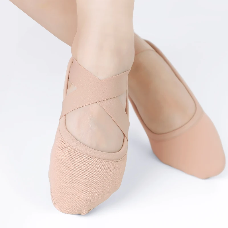 High Elastic Canvas Ballet Shoes Adult Dance Slippers