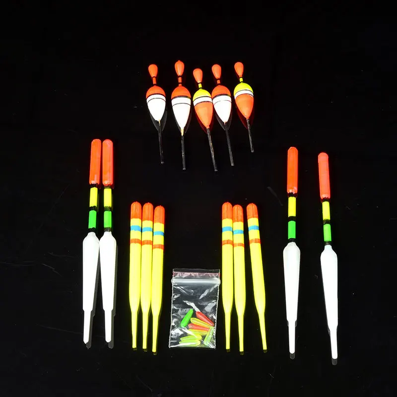 15pcs Assorted Sizes Lot Fishing Lure Floats Bobbers Slip Drift