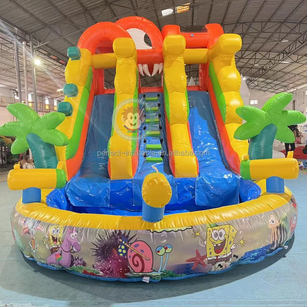 Monster Wave Inflatable Water Slide Inflatable Titanic Slide For Sale