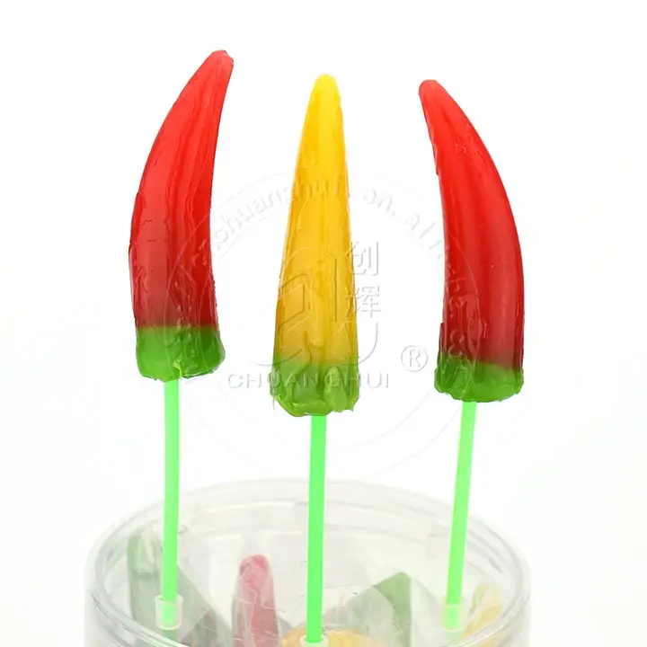 chili shaped lollipop