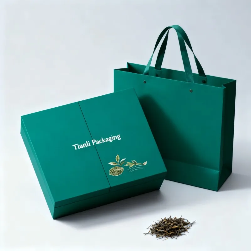 customized luxury biodegradable wholesale packaging box tea high end recyclable paper box with paper bag customized rigid gift boxes rigid gift box factory customized high end gift box factory-3