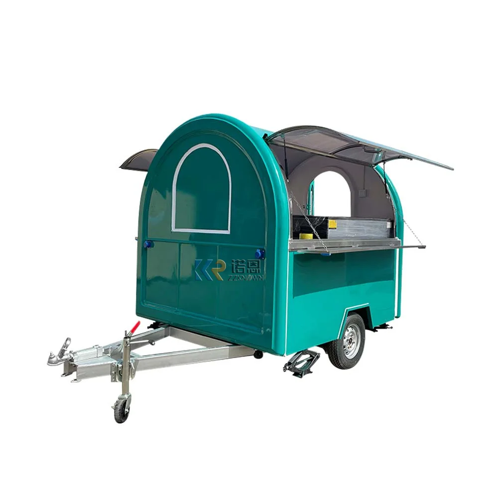 2024 CE Food Cart Stall Small Food Trailer Ice Cream Sell Commercial Mobile Sushi Promotion Food Truck From China