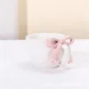 Pink bow mug