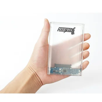 Transparent Factory Price HDD Enclosure USB 3.0 2.5 Inch External Hard Drive Disk Enclosure Enclosure for 7mm-9.5mm SATA HDD SSD