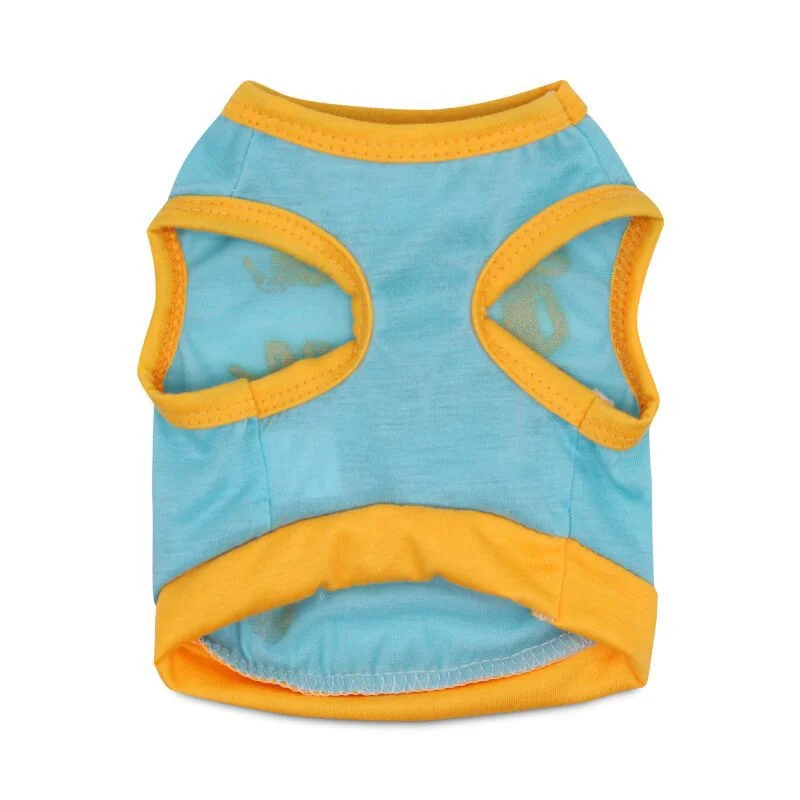 Dog Clothes 8 Patterns Classic Lightweight Breathable With Funny Letters