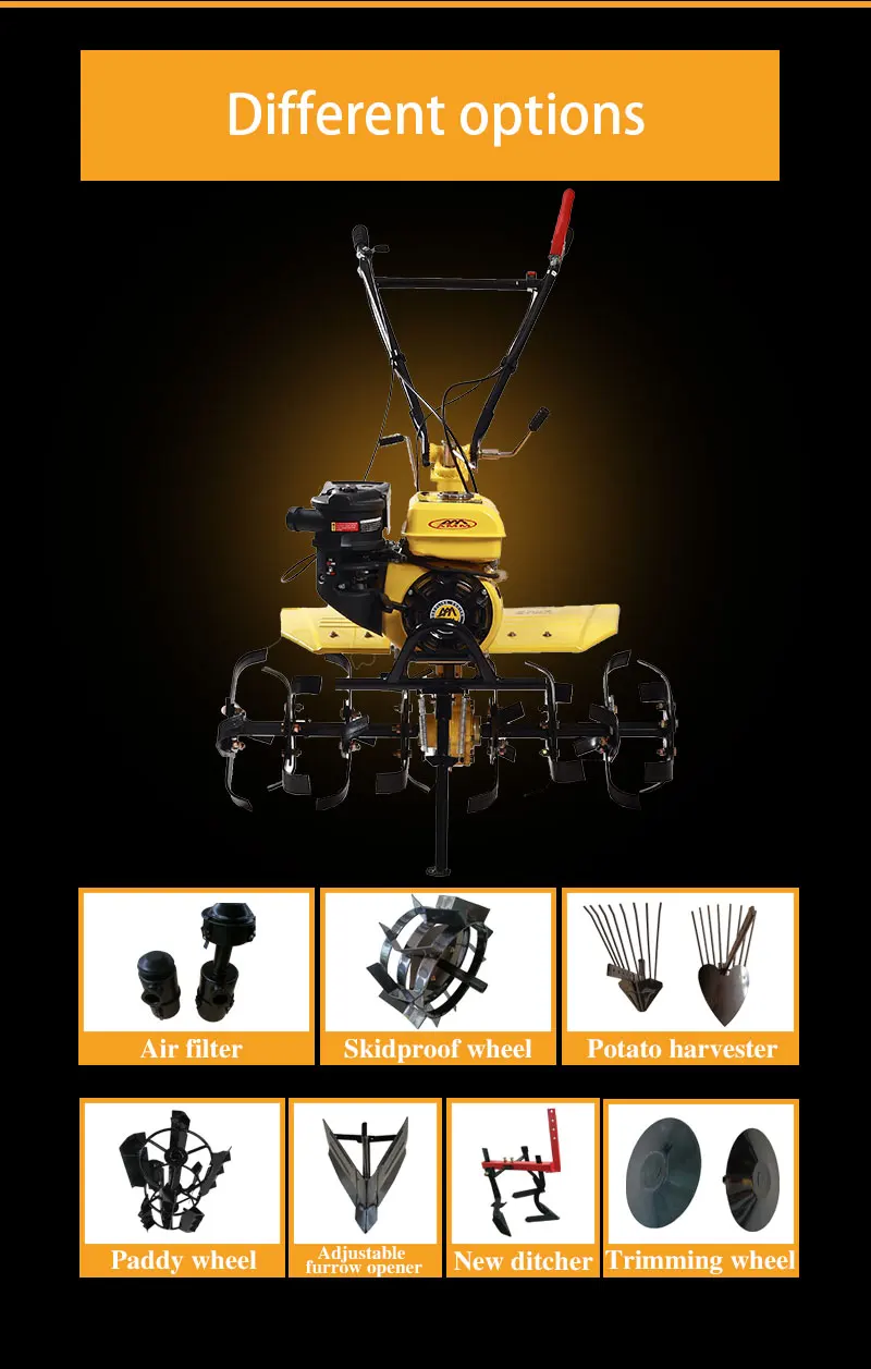 Rototiller Cultivator Amm 950a Gasoline Tiller 7hp Minitractor For ...