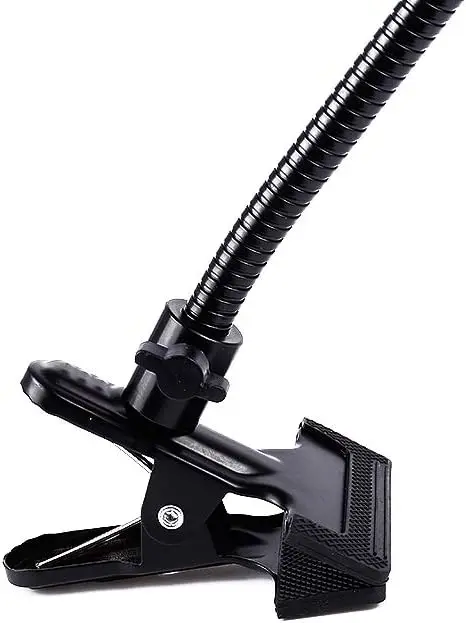 Double Clamp Snake Clamp Flexible Gooseneck Dual Arm Flexible Magic Background Clip Metal Gooseneck Holder