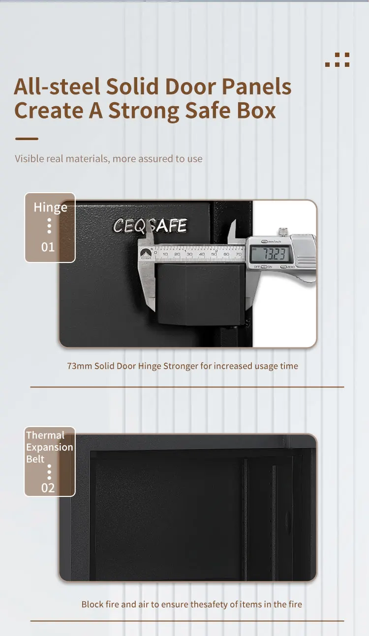 CEQSAFE Safe Box for Store Office Automatic Digital Security Money Fireproof Safe Box supplier