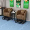 11 Coffee table (brown - heightened with footrest)