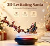 Base de altavoz Bluetooth flotante con diseño 3D de Papá Noel.