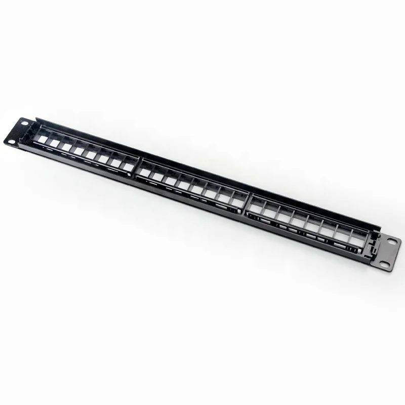 CAT5E CAT6 24 порта UTP сеть 19 дюймов пустая патч-панель Voip пустая рамка неэкранированная распределительная рамка