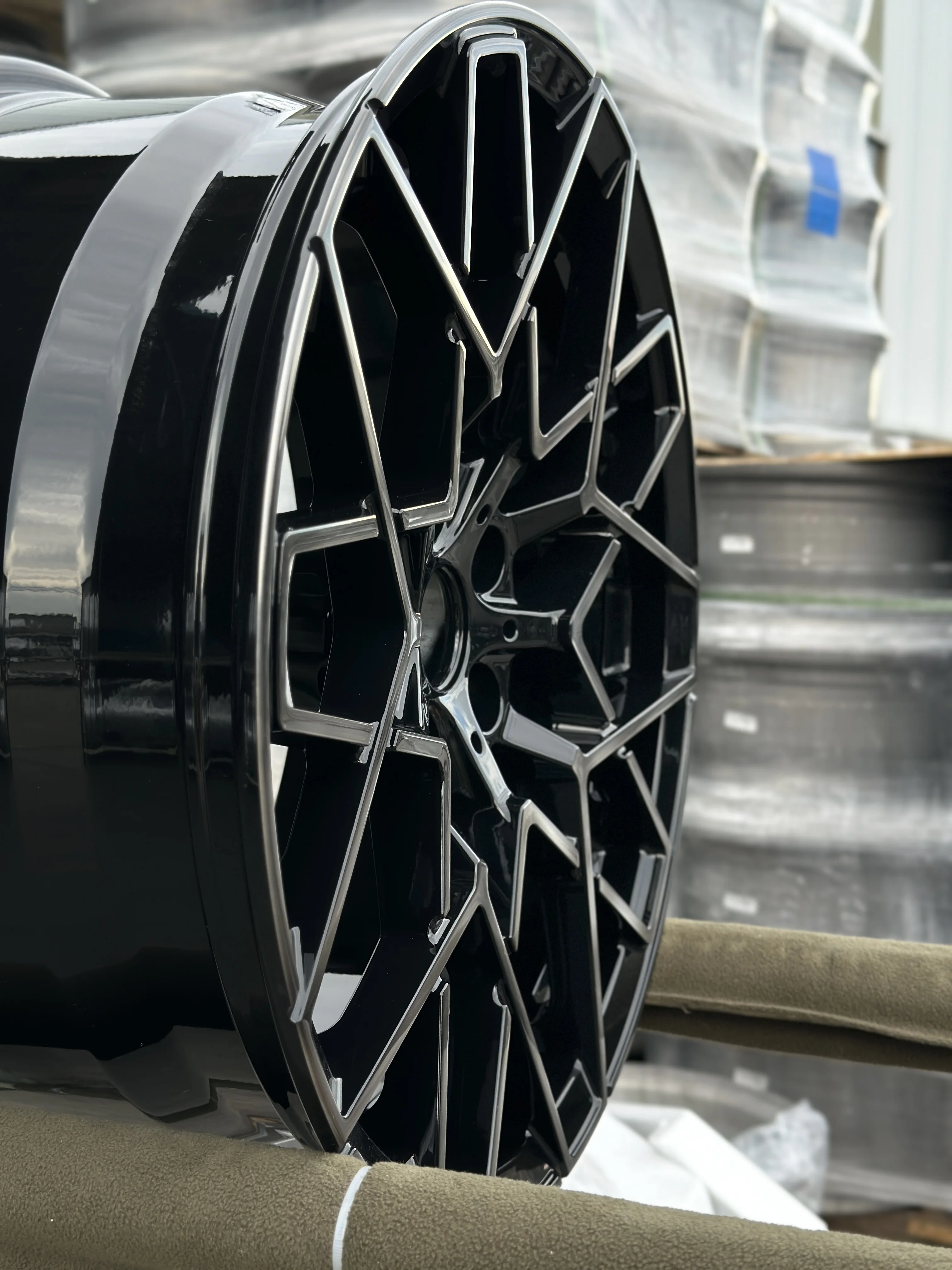 GVICHN shiny black with CNC surface aluminum alloy forged wheel 17 18 19 20 21 22 inch high quality rims 5x112 5x114.3 5x120