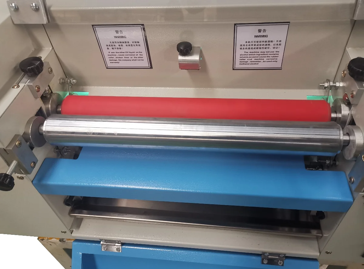 DOUBLE 100 Small Size Desktop  Paper UV Coating Machine Digital Full UV Varnish  Mini Uv Coater Table Top  Machine Desk