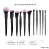 10pcs brosse ensemble -- emballage de sac en plastique