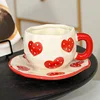 Jl-1060-007x taza y plato - fresa gran amor - 350ml
