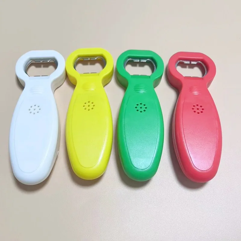 Factory Customize logo Sound Cheap Plastic Beer Bottle Opener for Holidays Promotion Gifts