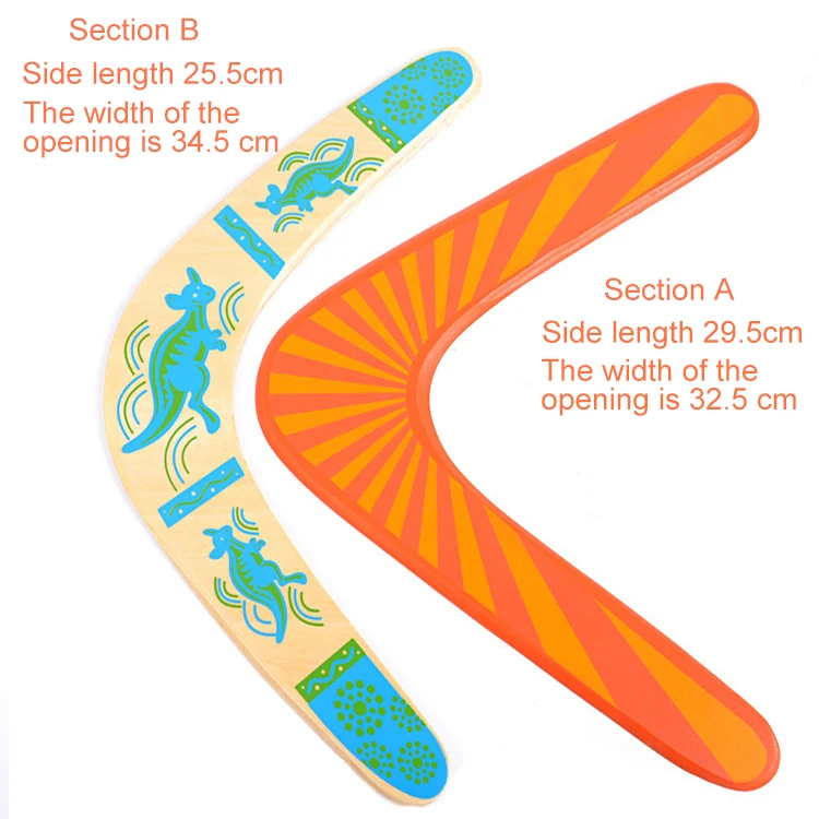 2022 Agreat Promotion Wooden Throwback V Shaped Boomerang Flying Disc
