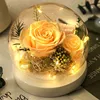 Décoration florale immortelle rose jaune