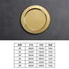Wide-rimmed dinner plate (gold finish)