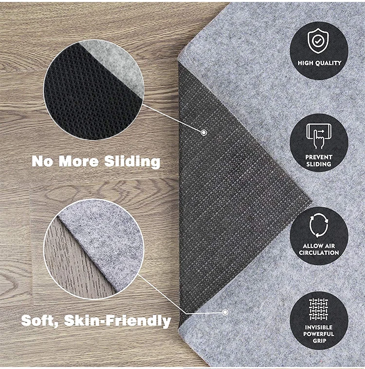 Premium Gripper 100 Felt Carpet Underlay Felt Rubber Rug Pad Grip