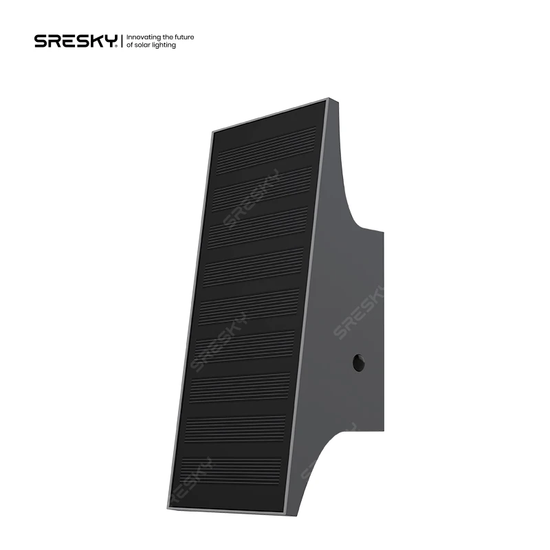 Solar up and Down Emitting Light 700lm Solar Panel Tilt Design Solar Garden Wall Light for Hotel