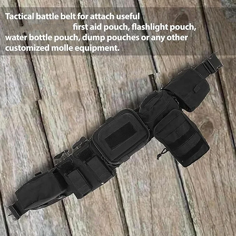 Wholesale Outdoor Work High-density Tactical Belt Duty Quick Release Adjustable Utility Adjustable and Detachable Belt