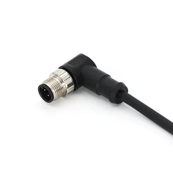 KRONZ Factory customized M12 connector aviation shielded cable IP68 waterproof M12 male female connector sensor PVC cable