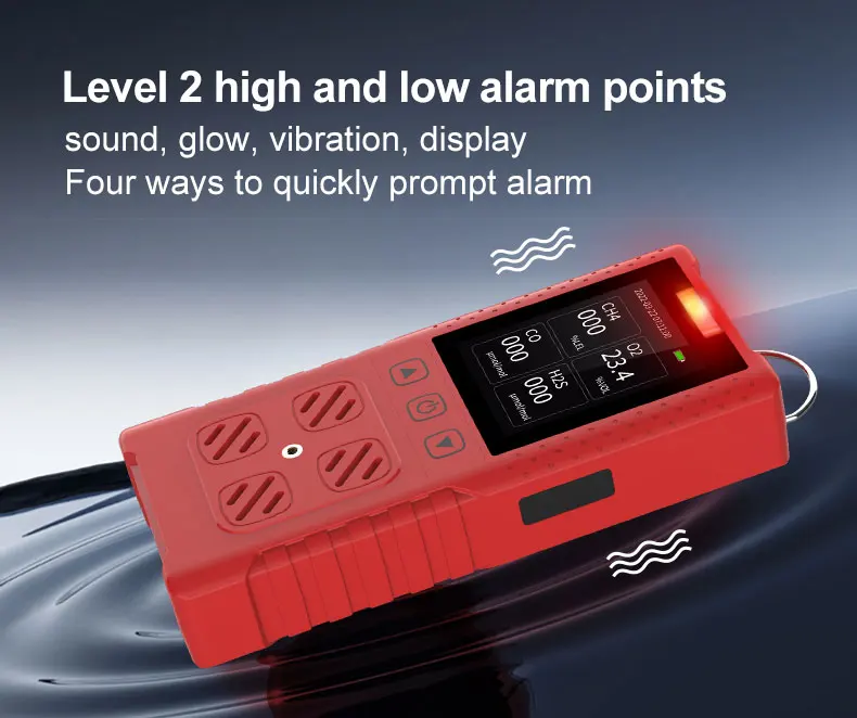 Multigas 4 in 1 Gas Monitor Dory Portable 4 In1 Gas Detector Gas Analyzer with LCD Screen